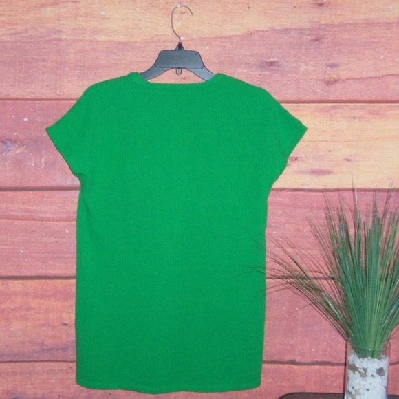 Land's End Green Seersucker Top Shirt - Women’s XS - Picture 3 of 9
